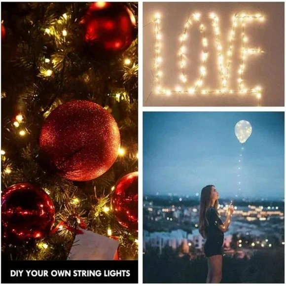 Photo Clip String Light - 33Ft 100LED Fairy Lights with Clips for Pictures - Picture 3 of 7